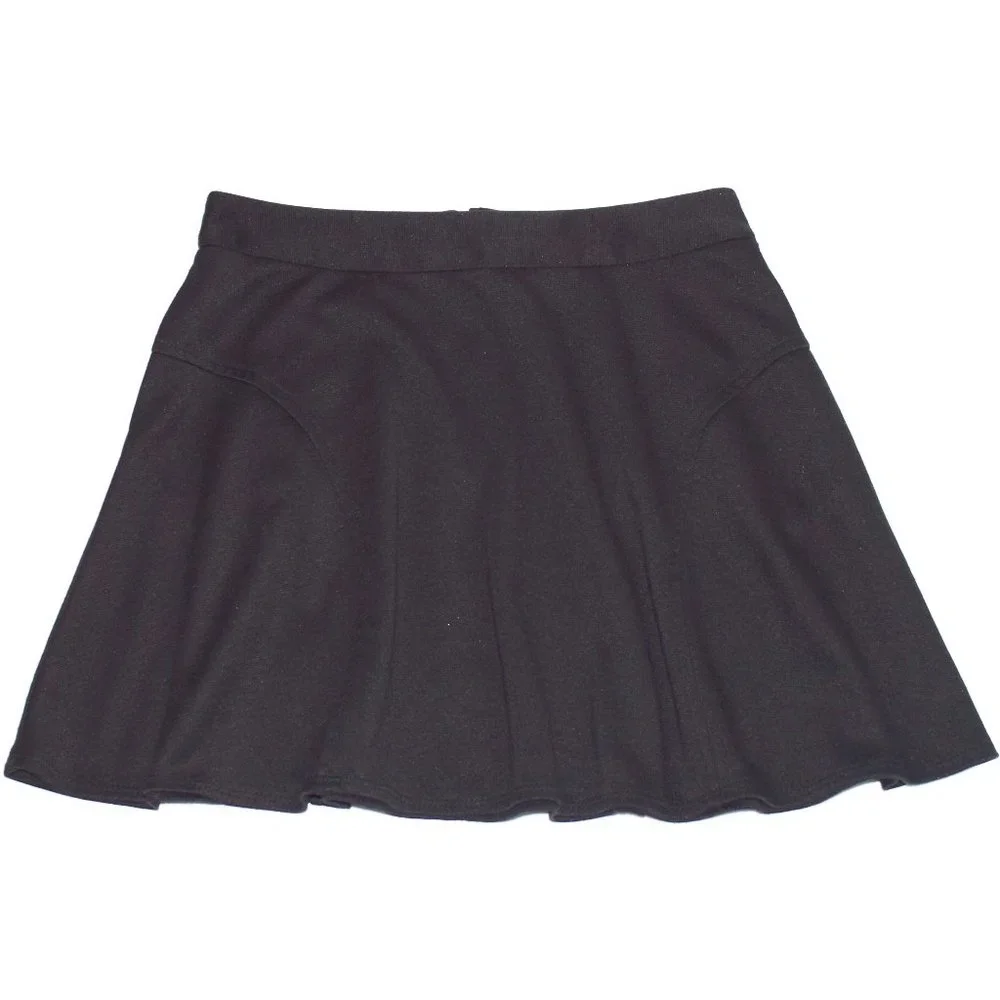 Ally B Black Skirt with Pockets and Back Zipper - Size Large (14)
